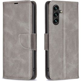 Mobigear Excellent Samsung Galaxy A55 Hoesje Bookcase Portemonnee - Grijs Mobigear Excellent Samsung Galaxy A55 Hoesje Bookcase Portemonnee - Grijs