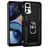 Mobigear Armor Ring Motorola Moto G22 Hoesje Hardcase Backcover Shockproof met Ringhouder - Zwart