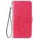 Mobigear Clover Motorola One Fusion Plus Hoesje Bookcase Portemonnee - Magenta