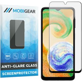 Mobigear Premium Samsung Galaxy A04s Glazen Screenprotector - Case Friendly - Zwart