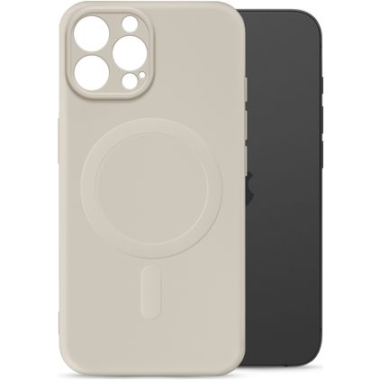 My Style Protective Flex iPhone 16 Pro Max MagSafe Hoesje Flexibel TPU Backcover - Antique White