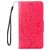 Mobigear Flowers iPhone 7 Hoesje Bookcase Portemonnee - Magenta