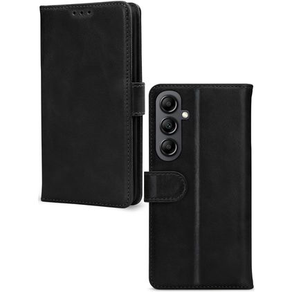 Mobilize Wallet Samsung Galaxy A14 Hoesje Echt Leer Bookcase Portemonnee - Zwart