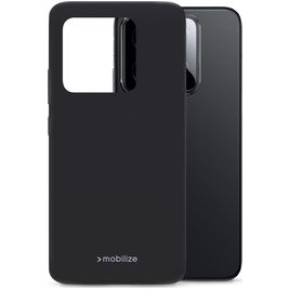 Mobilize Rubber Gelly Xiaomi 14 Hoesje Flexibel TPU Backcover - Matt Black