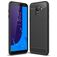 Mobigear Brushed Slim Samsung Galaxy J6 (2018) Hoesje Flexibel TPU Backcover - Zwart
