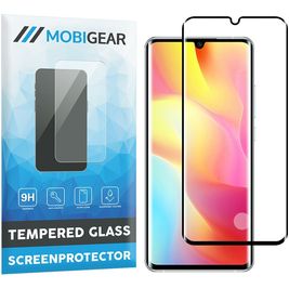Mobigear Premium Xiaomi Mi Note 10 Lite Glazen Screenprotector - Case Friendly - Zwart