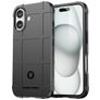 Mobigear Rugged Shield iPhone 16 Plus Hoesje Flexibel TPU Backcover Shockproof - Zwart