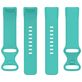 Mobigear Sport Dual Siliconen Fitbit Charge 5 Bandje Druksluiting - Turquoise