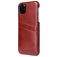 Fierre Shann Premium Card iPhone 11 Hoesje Backcover met Pasjeshouder - Bruin
