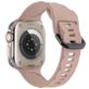 Mobigear Ripple Siliconen Apple Watch Bandje Gespsluiting - 49/46/45/44 mm - Roze