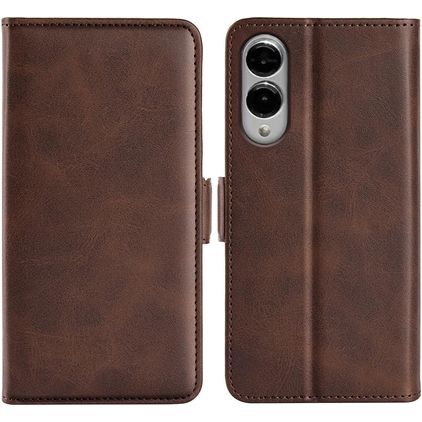 Mobigear Slim Magnet Samsung Galaxy S25 Edge Hoesje Bookcase Portemonnee - Bruin
