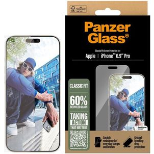 PanzerGlass Classic Fit iPhone 16 Pro Max Glazen Screenprotector - Case Friendly