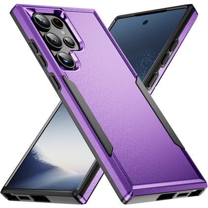 Mobigear Heavy Armor Samsung Galaxy S24 Ultra Hoesje Hardcase Backcover Shockproof - Paars