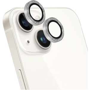 Mobiparts iPhone 14 Plus Glazen Camera Lens Protector - Case Friendly - Zilver