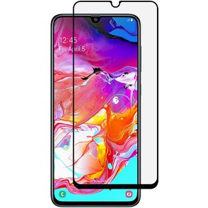 Mobigear Premium Samsung Galaxy A70 Glazen Screenprotector - Case Friendly - Zwart
