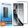 Mobigear Premium Realme GT 6 Glazen Screenprotector - Case Friendly - Zwart (3-Pack)