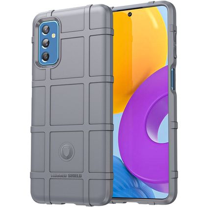 Mobigear Rugged Shield Samsung Galaxy M52 Hoesje Flexibel TPU Backcover Shockproof - Grijs