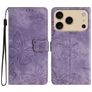 Mobigear Butterfly iPhone 17 Pro Hoesje Bookcase Portemonnee - Paars