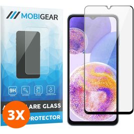 Mobigear Premium Samsung Galaxy A24 Glazen Screenprotector - Case Friendly - Zwart (3-Pack)