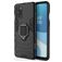 Mobigear Armor Ring OnePlus 8T Hoesje Hardcase Backcover Shockproof met Ringhouder - Zwart