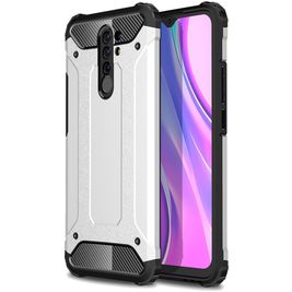 Mobigear Outdoor Xiaomi Redmi 9 Hoesje Hardcase Backcover Shockproof - Zilver