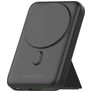 Mobilize Magnetic Wireless Stand Dual USB / USB-C Powerbank 10.000 mAh Power Delivery 15W - MagSafe Compatible - Zwart