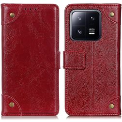 Mobigear Ranch Xiaomi 13 Hoesje Bookcase Portemonnee - Bordeaux Rood