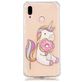 Mobigear Design Huawei P20 Lite (2018) Hoesje Flexibel TPU Backcover - Eenhoorn