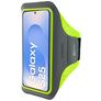 Mobiparts Comfort Fit Telefoonhouder Hardlopen Samsung Galaxy S25 Sport Hoesje Neopreen Sportarmband - Neon Green