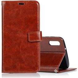 Mobigear Wallet Samsung Galaxy A10 Hoesje Bookcase Portemonnee - Bruin