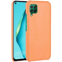 Mobigear Croco Huawei P40 Lite Hoesje Hardcase Backcover - Oranje