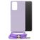Mobilize Lanyard Gelly Samsung Galaxy A32 4G Flexibel TPU Hoesje met koord - Pastel Purple