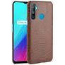 Mobigear Croco Realme C3 Hoesje Hardcase Backcover - Bruin
