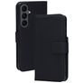 Mobiparts Wallet Samsung Galaxy S26 FE Hoesje Echt Leer Bookcase Portemonnee - Zwart