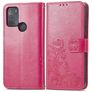 Mobigear Clover Motorola Moto G50 Hoesje Bookcase Portemonnee - Roze