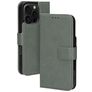 Mobiparts Classic Wallet MagSafe iPhone 16 Pro MagSafe Hoesje Bookcase Portemonnee - Stone Green