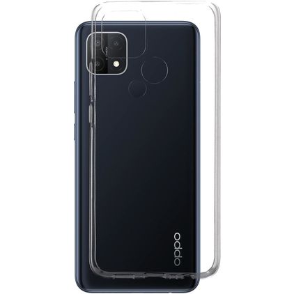 Mobiparts Classic Doorzichtig OPPO A15 Hoesje Flexibel TPU Backcover - Transparant