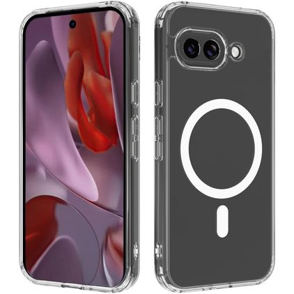 Mobigear Crystal Doorzichtig Google Pixel 9a MagSafe Hoesje Hardcase Backcover - Transparant