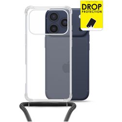 My Style Loop Doorzichtig iPhone 17 Pro Max Flexibel TPU Hoesje met koord - Transparant