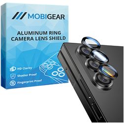 Mobigear Single Samsung Galaxy Z Fold 5 Glazen Camera Lens Protector - Case Friendly - Zwart
