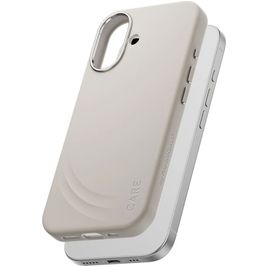 CARE by PanzerGlass Feature FLOW iPhone 17 Siliconen MagSafe Hoesje Backcover Shockproof - Vanilla