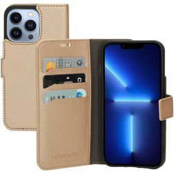 Mobiparts Saffiano Wallet iPhone 13 Pro Hoesje Bookcase Portemonnee - Copper