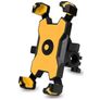 Mobigear PushHold Telefoonhouder Fiets Fietsstuur Bevestiging Klem Universeel - Geel