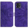 Mobigear Sunflower Motorola Moto G72 Hoesje Bookcase Portemonnee - Paars
