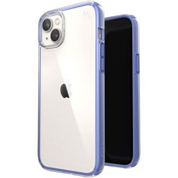 Speck Presidio Perfect Clear Geo iPhone 14 Plus Hoesje Hardcase Backcover Shockproof - Transparant / Paars