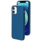 Mobiparts iPhone 12 Mini Siliconen Hoesje Backcover - Blueberry Blue