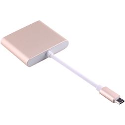 Mobigear USB-C naar HDMI / USB-A / USB-C Hub - Goud
