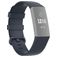 Mobigear Cross Siliconen Fitbit Charge 4 Bandje Gespsluiting - Blauw