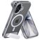 Mobiparts Hardcover Doorzichtig iPhone 17 MagSafe Hoesje Hardcase Backcover met Standaard - Transparant