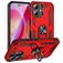 Mobigear Armor Ring iPhone 16 Hoesje Hardcase Backcover Shockproof met Ringhouder - Rood